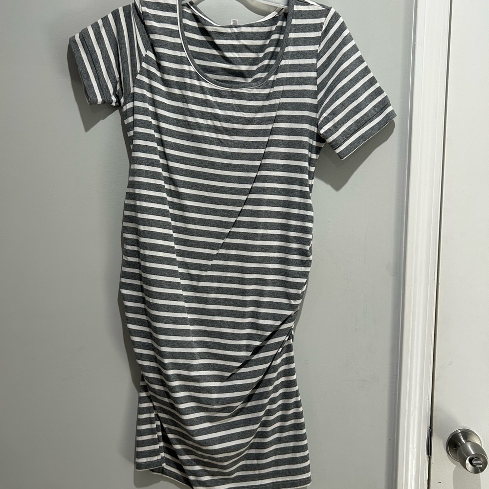 Striped Gray Dress